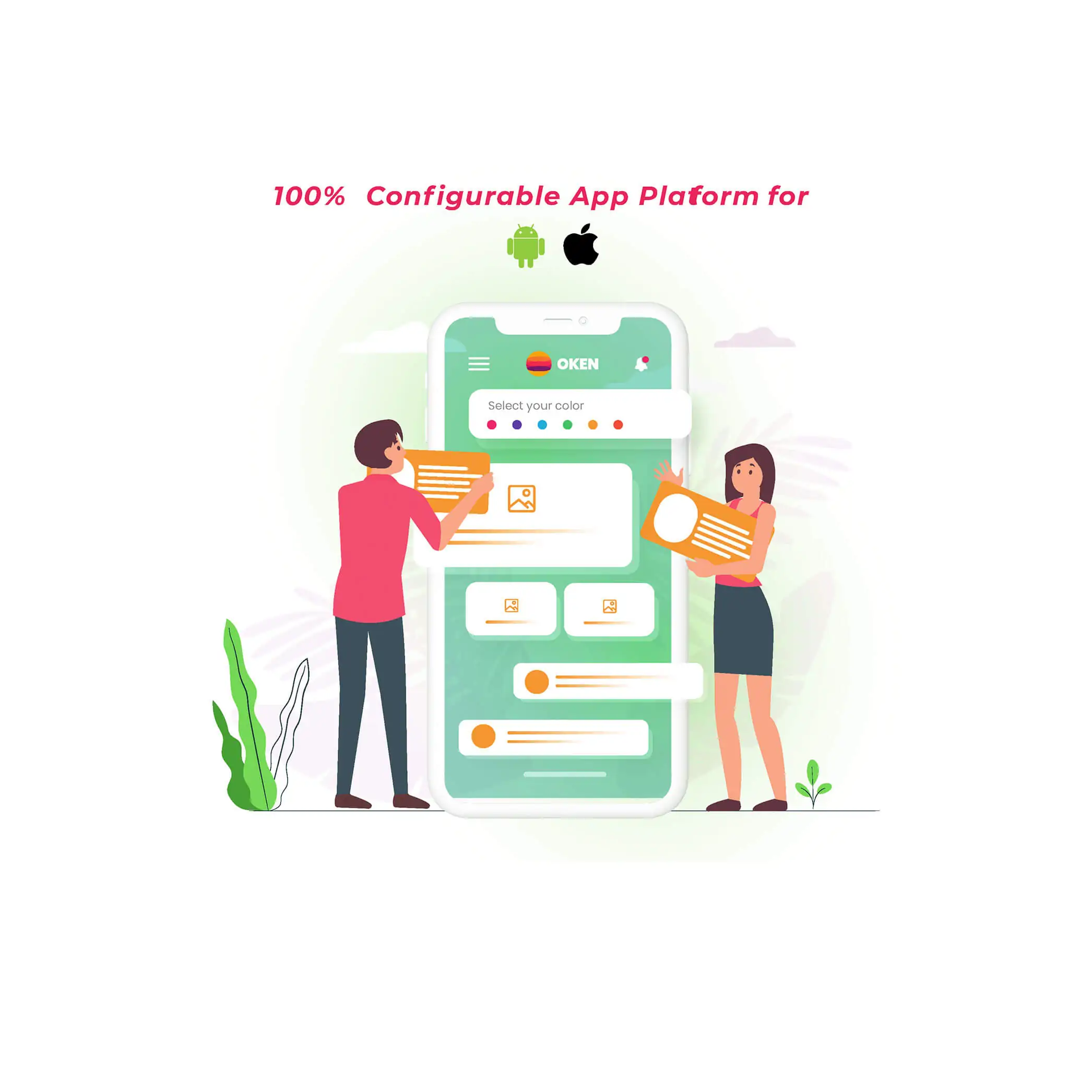 Customer engagement platform with configurable platform