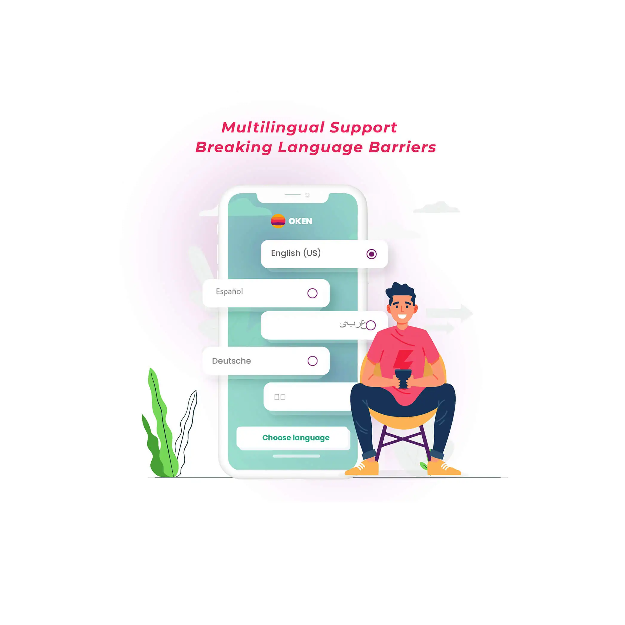 OKEN SaaS platform with multiple language support
